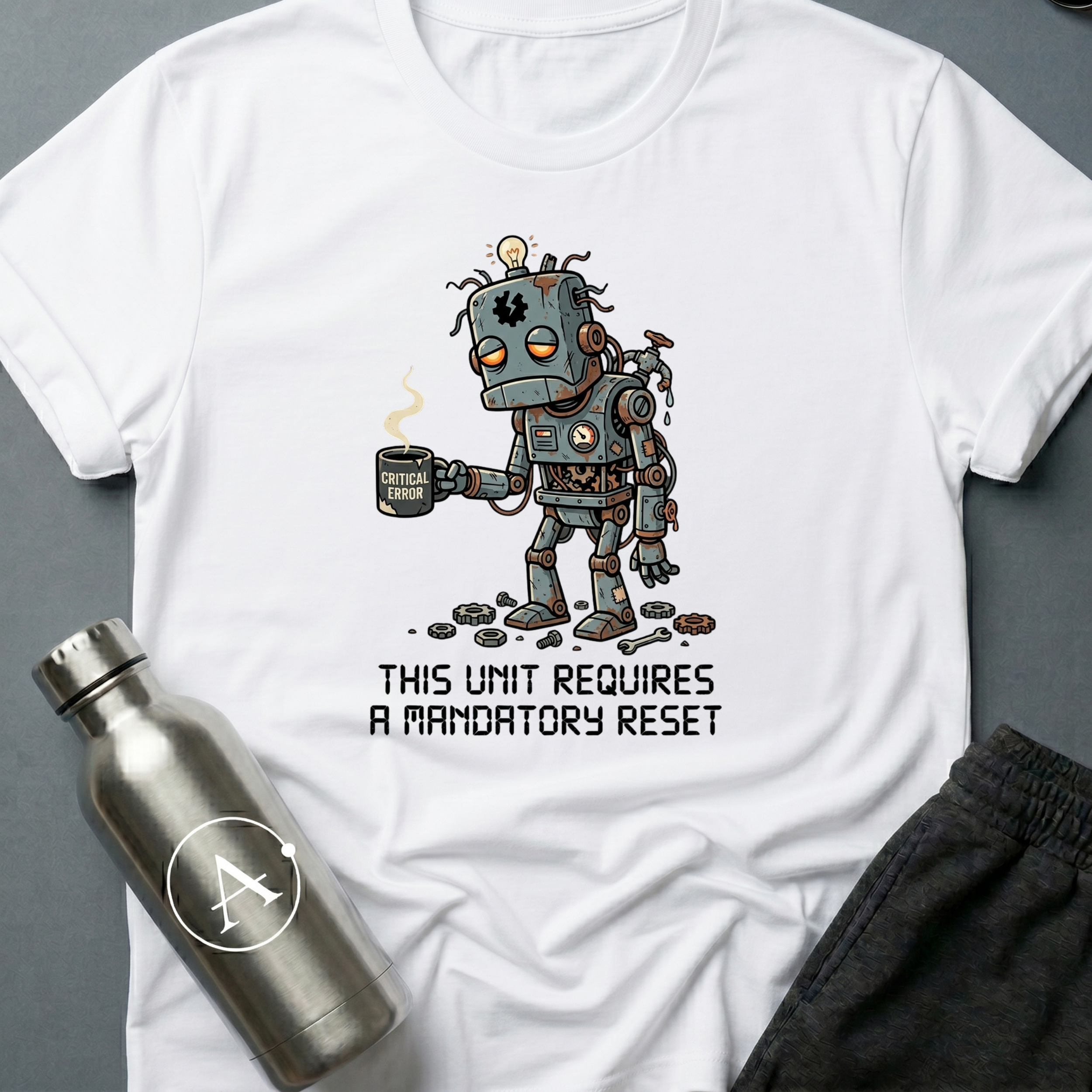 Hard Reboot sci-fi robot t-shirt — Apsion Outpost