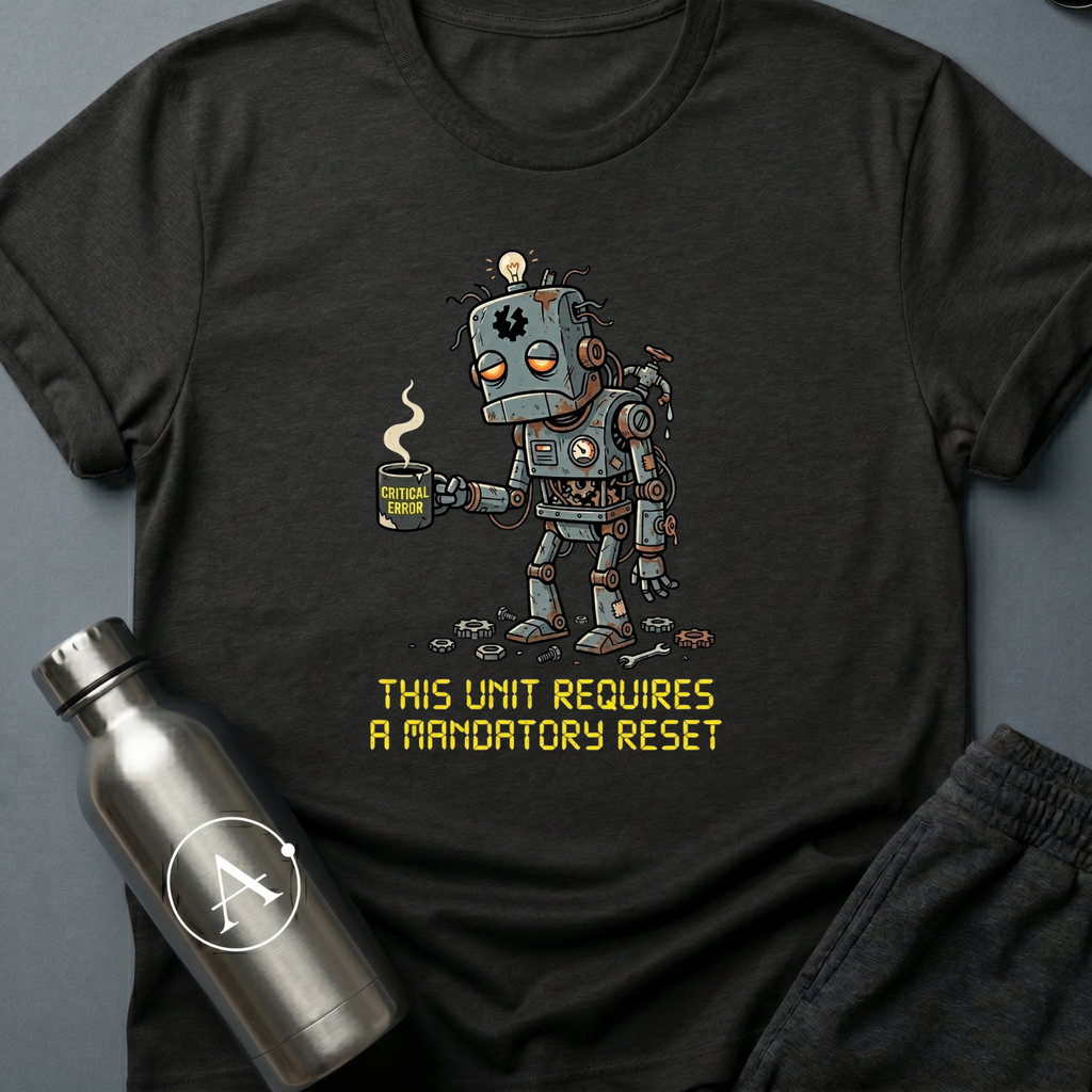 Hard Reboot sci-fi robot t-shirt — Apsion Outpost