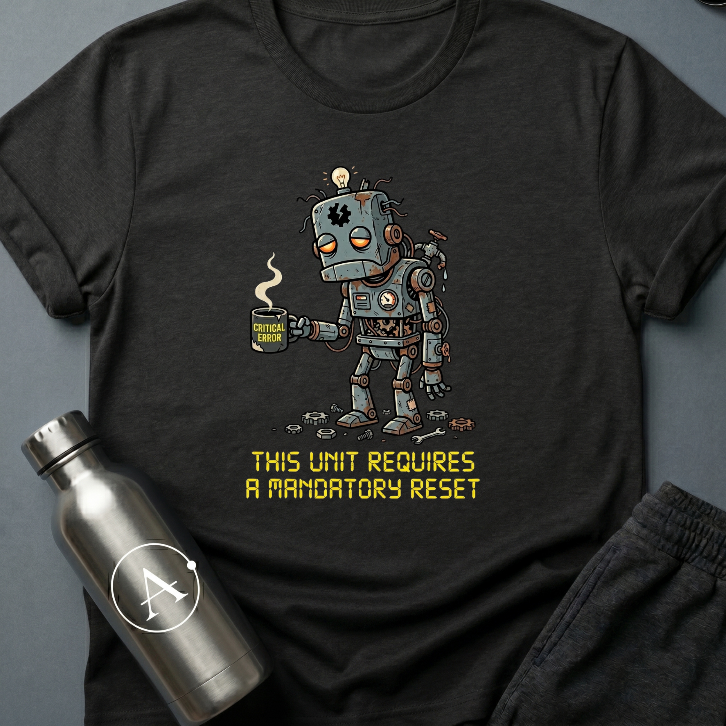 Hard Reboot sci-fi robot t-shirt — Apsion Outpost