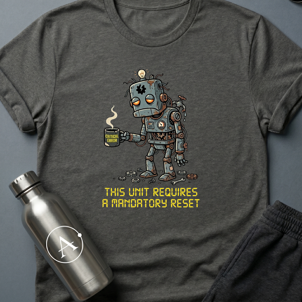 Hard Reboot sci-fi robot t-shirt — Apsion Outpost