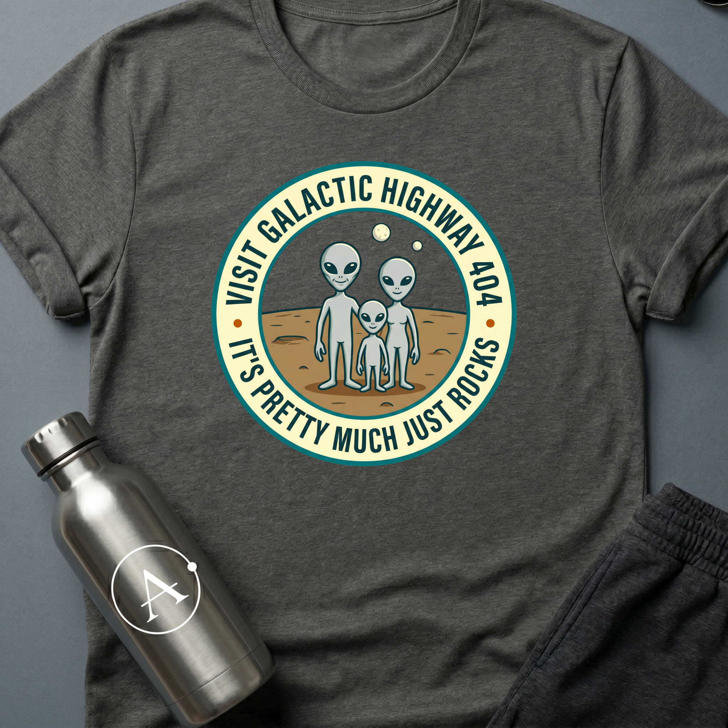 Highway 404 sci-fi alien tourism t-shirt — Apsion Outpost