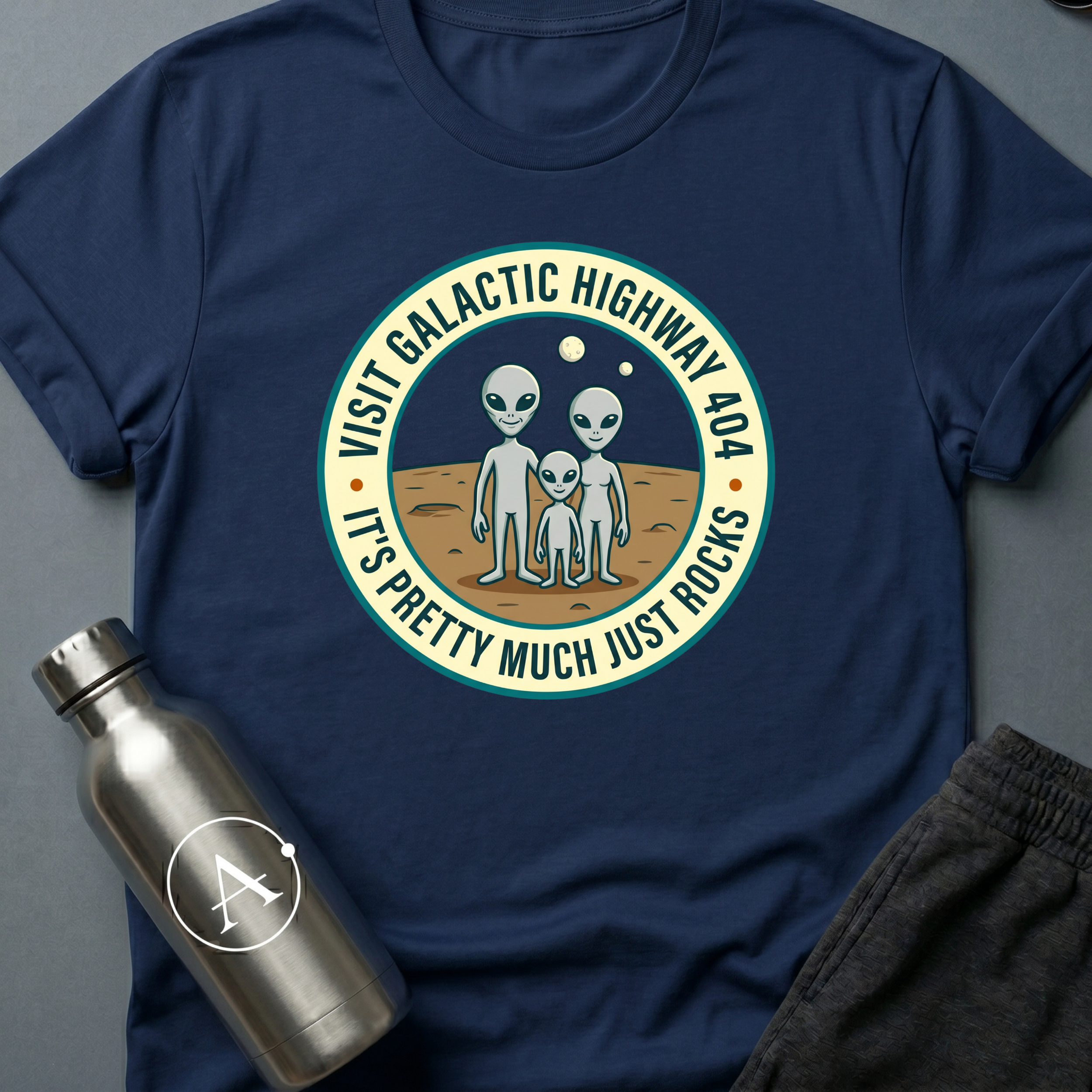 Highway 404 sci-fi alien tourism t-shirt — Apsion Outpost