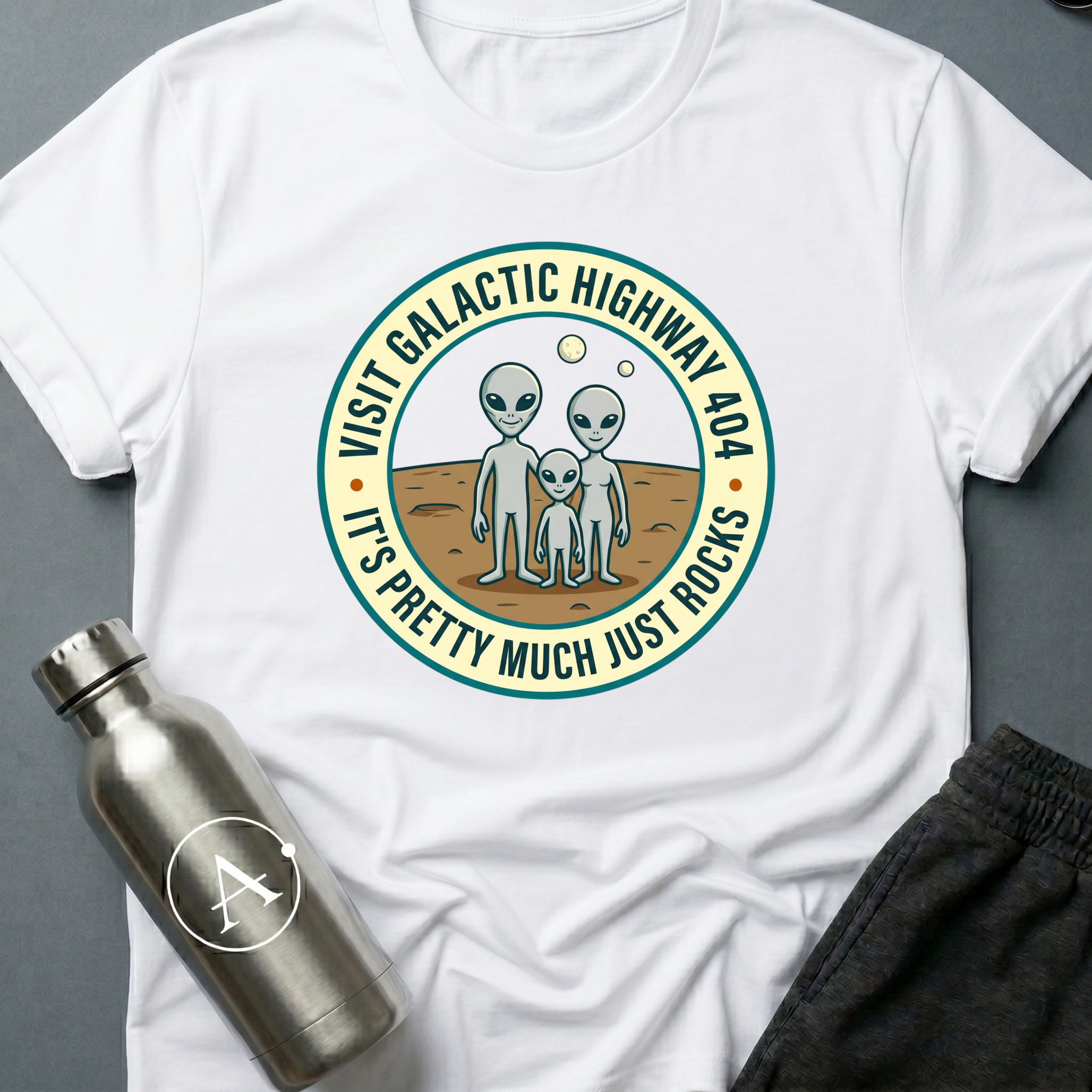 Highway 404 sci-fi alien tourism t-shirt — Apsion Outpost